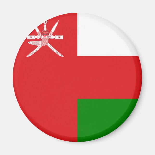 Aimant Drapeau Oman (Devant)