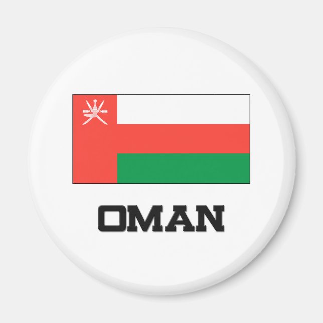Aimant Drapeau Oman (Devant)