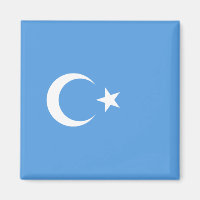 Drapeau ouïghour du Turkestan oriental (Uyghurista