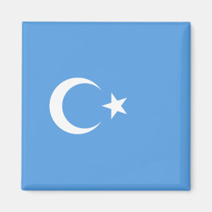 Aimant Drapeau ouïghour du Turkestan oriental (Uyghurista