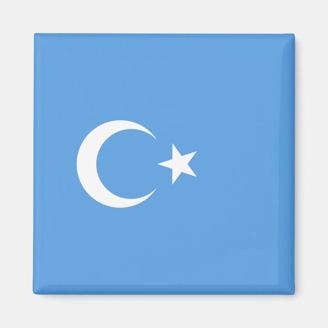 Aimant Drapeau ouïghour du Turkestan oriental (Uyghurista (Devant)