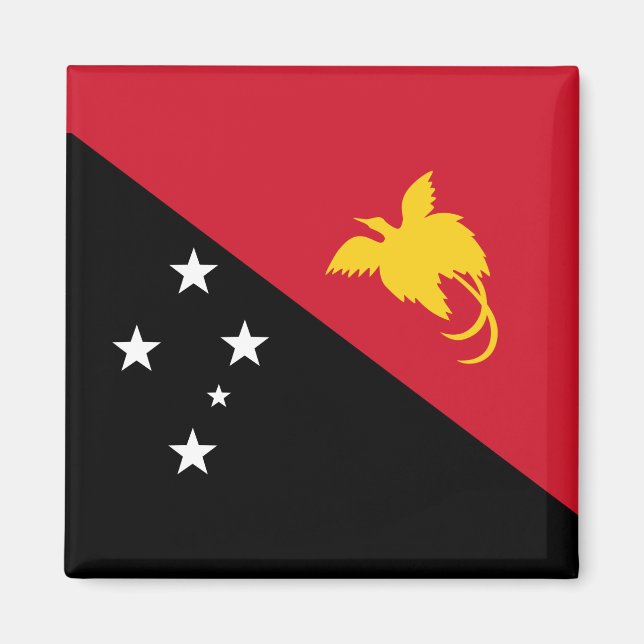 Aimant Drapeau Papouasie-Nouvelle-Guinée (Devant)