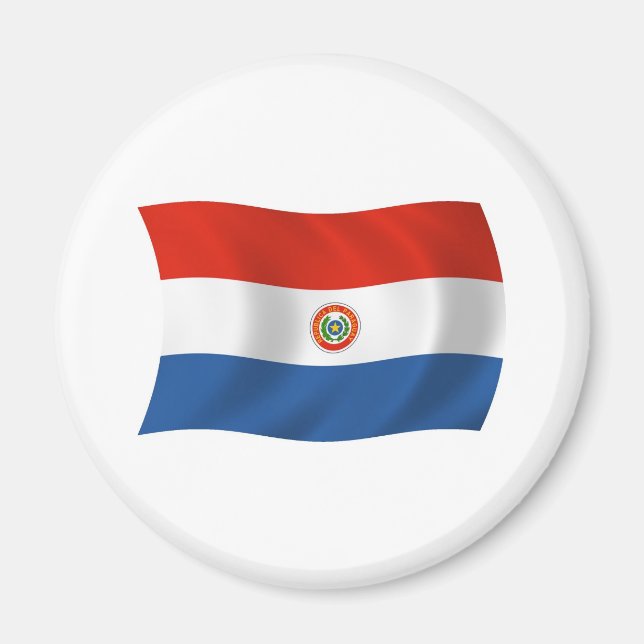 Aimant Drapeau Paraguayen (Devant)