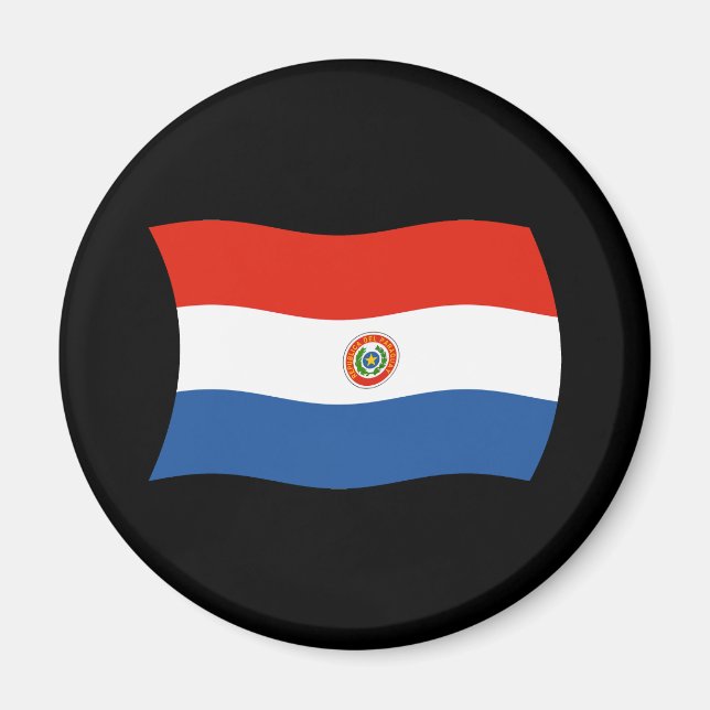 Aimant Drapeau Paraguayen (Devant)