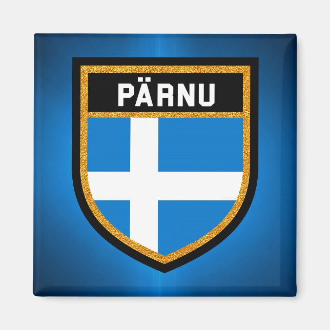 Aimant Drapeau Pärnu (Devant)