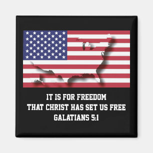 Aimant Drapeau patriotique américain