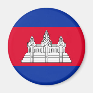 Aimant Drapeau patriotique cambodgien