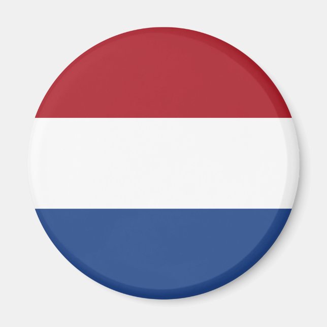 Aimant Drapeau patriotique des Pays-Bas (Devant)