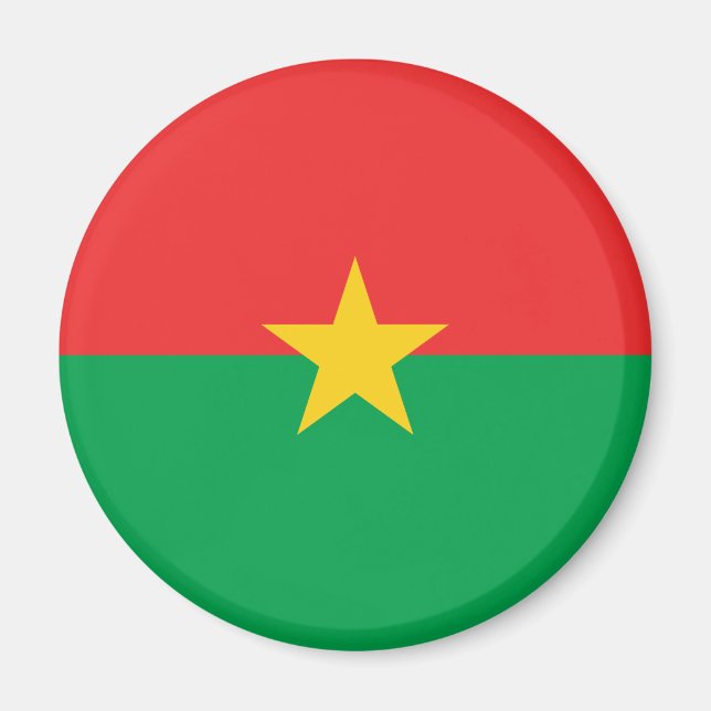 Aimant Drapeau patriotique du Burkina Faso (Devant)