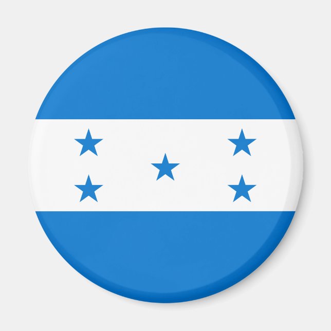 Aimant Drapeau patriotique du Honduras (Devant)