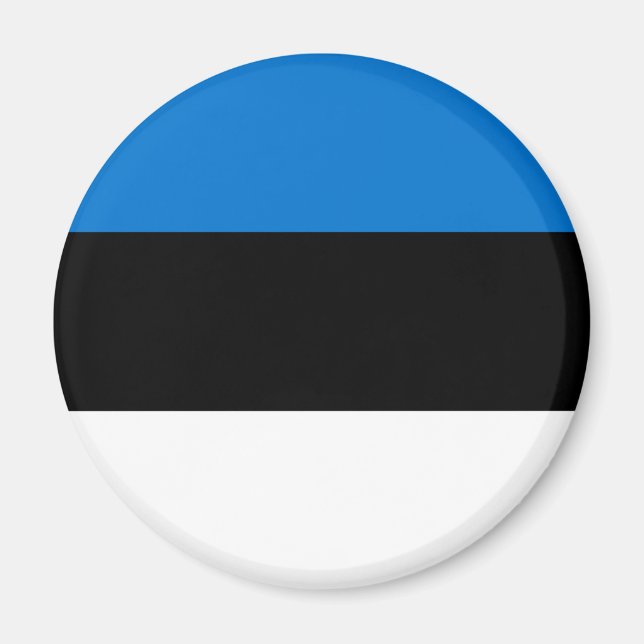 Aimant Drapeau patriotique estonien (Devant)