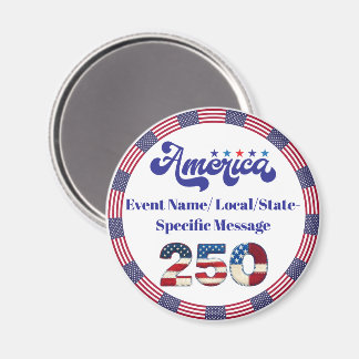 Aimant Drapeau personnalisé 1776–2026 États-Unis