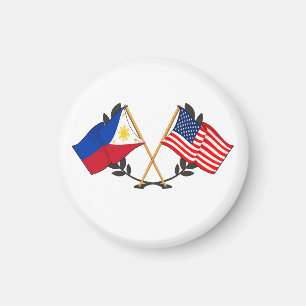 Aimant Drapeau philippin américain Patrimoine philippin V
