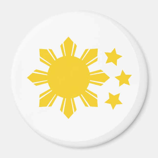 Aimant Drapeau philippin - Fier d'être Pinoy ! (Devant)