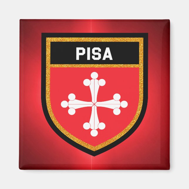Aimant Drapeau Pisa (Devant)