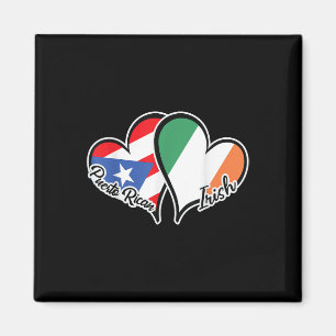 Aimant Drapeau Porto Rico Irlande Demi-Porto-Rico Demi-Ir