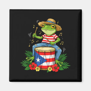 Aimant Drapeau portoricain Grenouille Coqui Porto Rico Hi