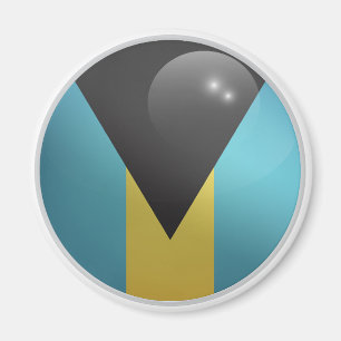 Aimant Drapeau rond Bahamas
