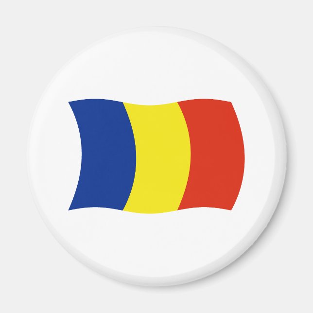 Aimant Drapeau Roumain (Devant)