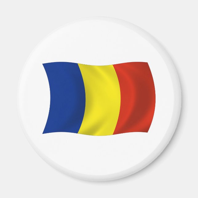 Aimant Drapeau Roumain (Devant)