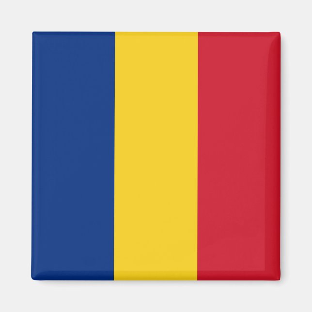 Aimant Drapeau roumain (Roumanie) (Devant)