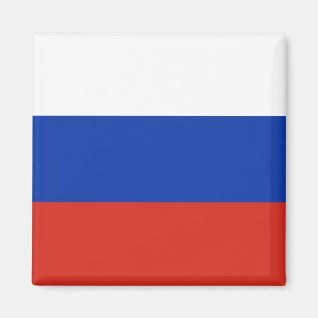 Aimant Drapeau Russie tricolore (Devant)