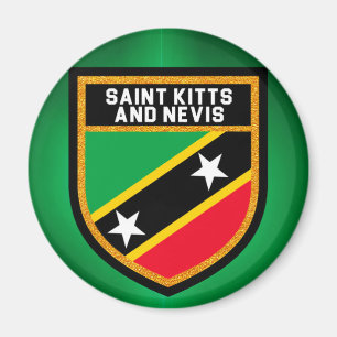 Aimant Drapeau Saint-Kitts-Et-Nevis