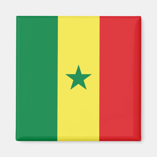 Aimant Drapeau sénégalais (Devant)