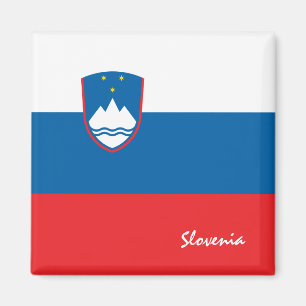 Aimant Drapeau slovène & Voyage Slovénie, vacances/sports