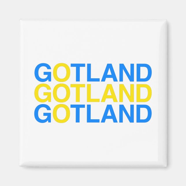 Aimant Drapeau suédois GOTLAND (Devant)
