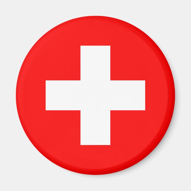 Aimant Drapeau suisse (Suisse) (Devant)