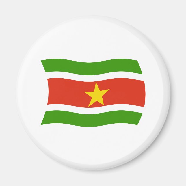 Aimant Drapeau Suriname (Devant)
