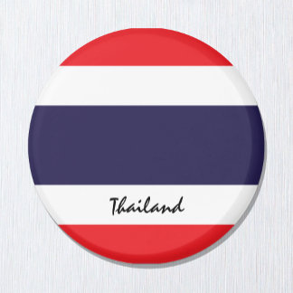 Aimant Drapeau thaïlandais & Thaïlande - Amateurs de voya