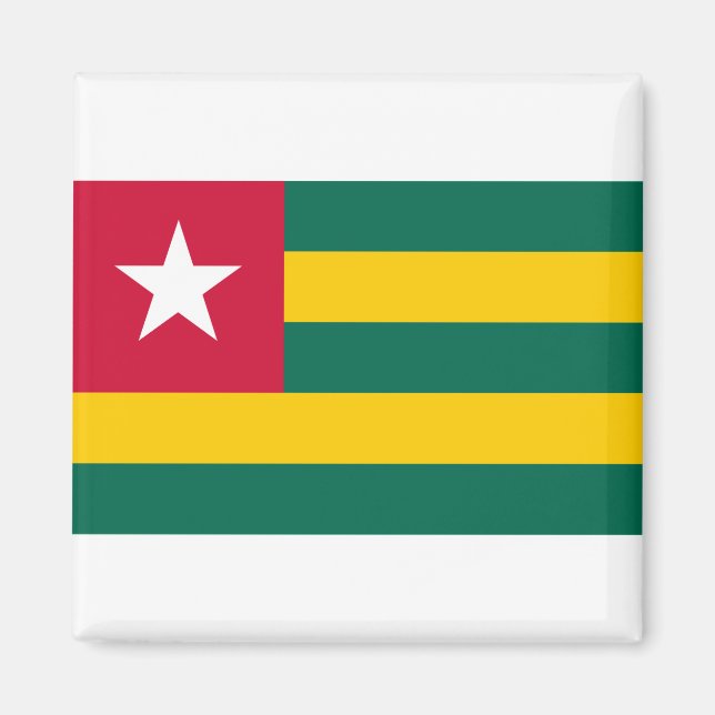 Aimant Drapeau Togo (Devant)