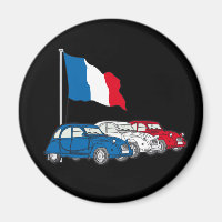Drapeau Tricolore français 2CV Deux Chevaux