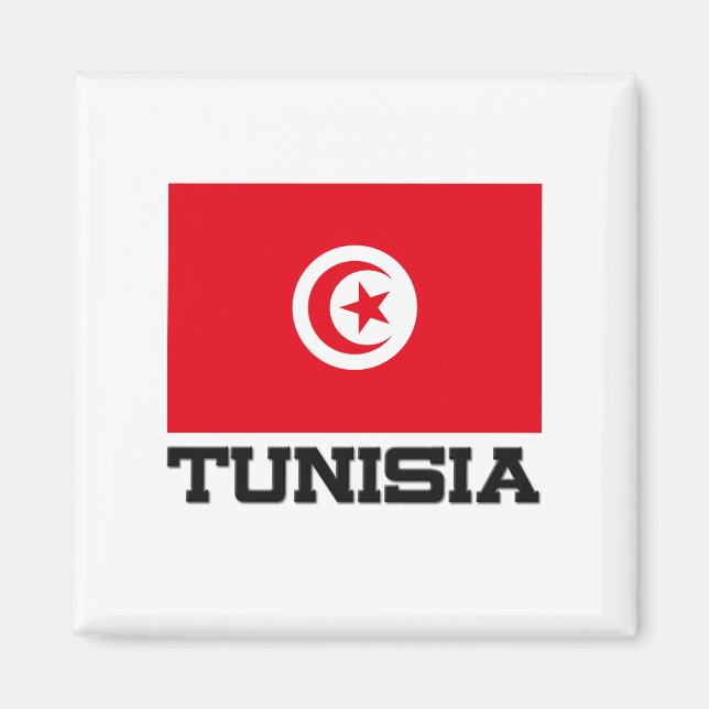 Aimant Drapeau tunisien (Devant)