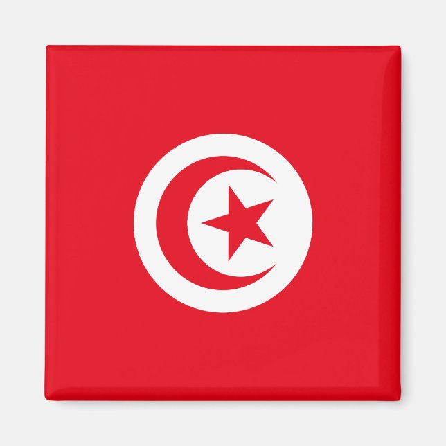 Aimant Drapeau tunisien (Devant)