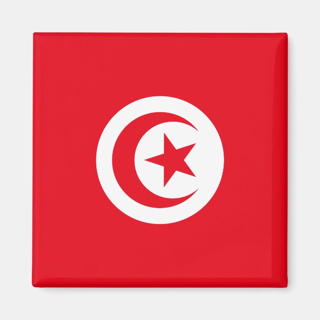 Aimant Drapeau tunisien (Devant)