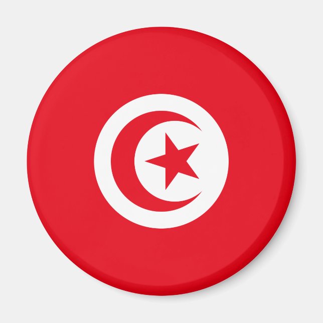 Aimant Drapeau tunisien (Devant)
