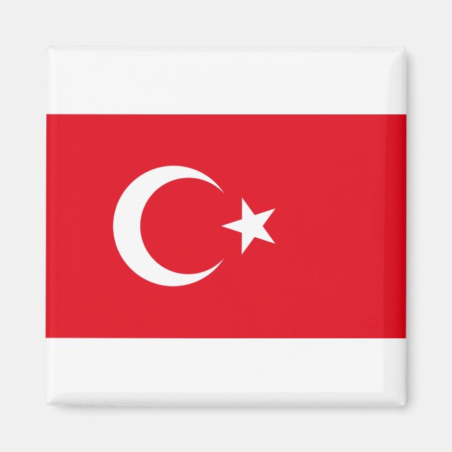 Aimant Drapeau Türkiye - Turquie (Devant)