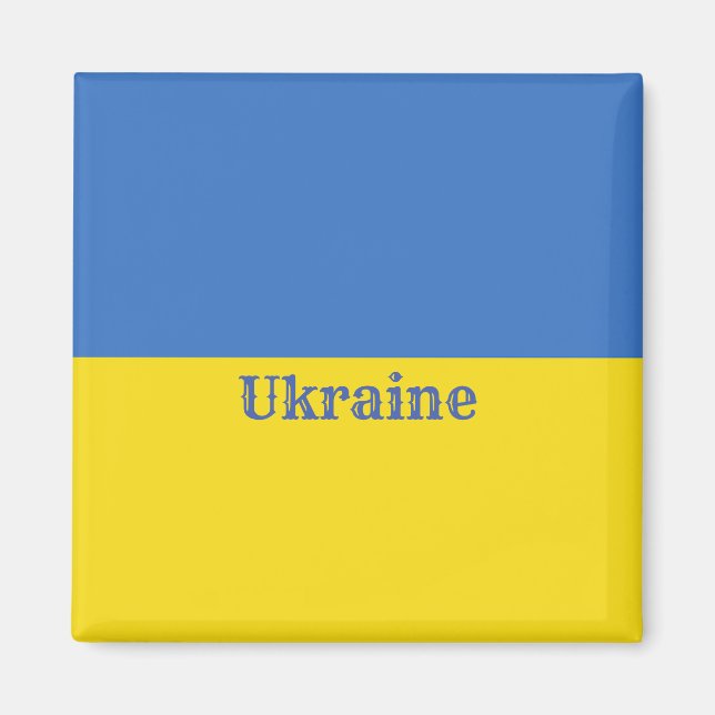 Aimant Drapeau Ukraine (Devant)