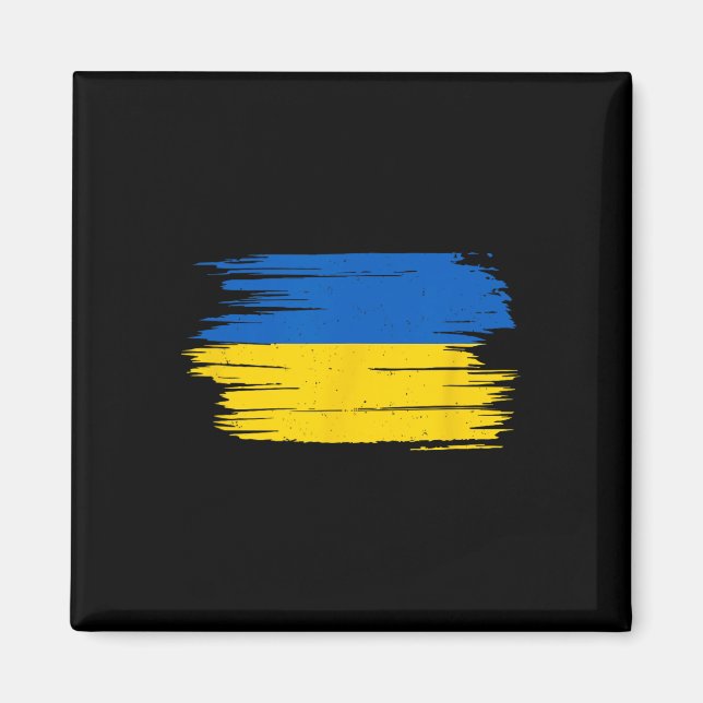 Aimant Drapeau Ukraine Drapeau National Kiev Ukrainien Ky (Devant)