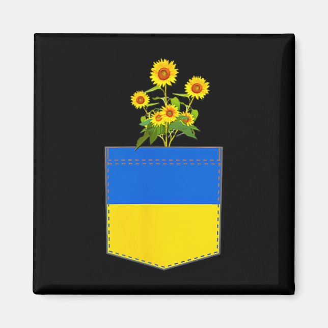 Aimant Drapeau Ukraine Drapeau National Kiev Ukrainien Ky (Devant)