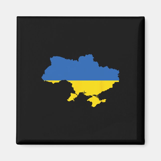 Aimant Drapeau ukrainien patrimoine vintage 3  (Devant)