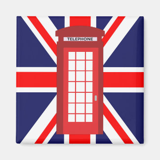 Aimant drapeau Union Jack de la boîte de téléphone britan
