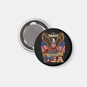 Aimant Drapeau USA 250e anniversaire 250 ans d'Amérique