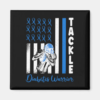 Aimant Drapeau USA Diabétique Bleu Diabète Type 1 Awar