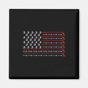 Aimant Drapeau Usa Golf Club Sport Cadeau America Golf