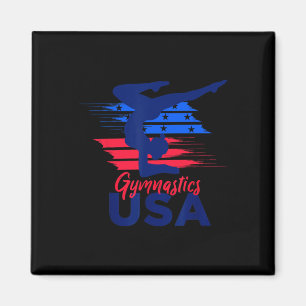Aimant Drapeau Usa Gymnastique Usa Soutien