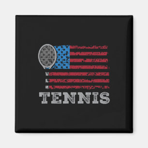 Aimant Drapeau Usa Tennis Hommes Femmes Us Amateur De Ten